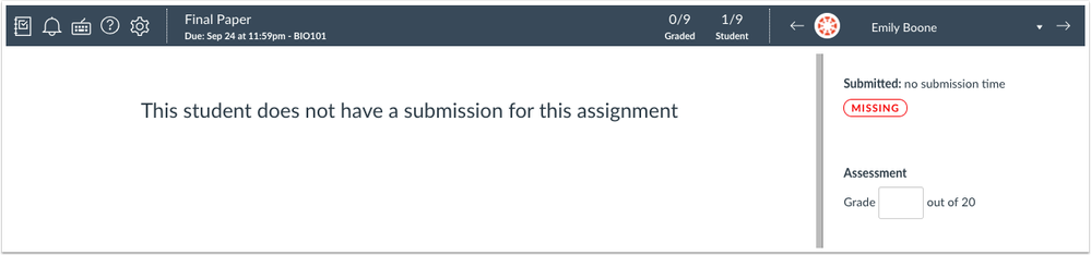 Student Missing Late Label in SpeedGrader