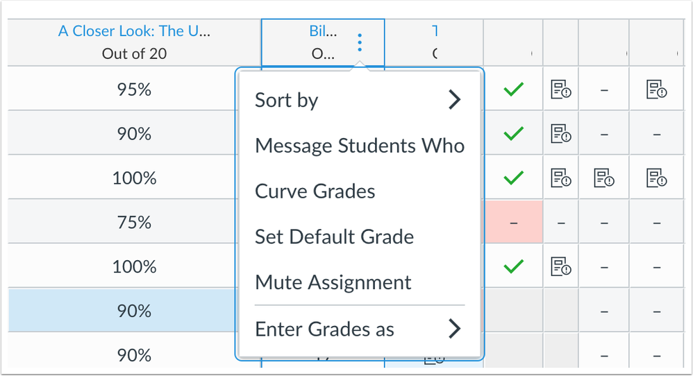 New Gradebook Minimum Width