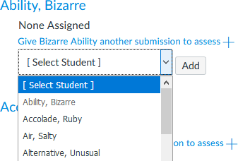 Assign Peer Review to Student