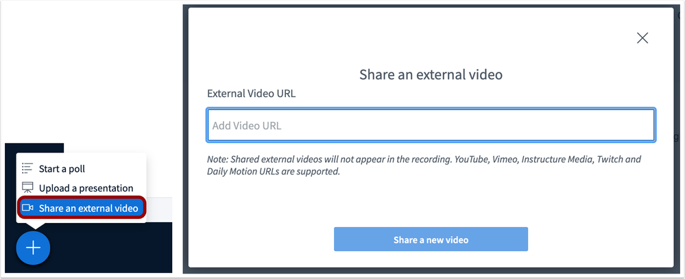 Add External Video