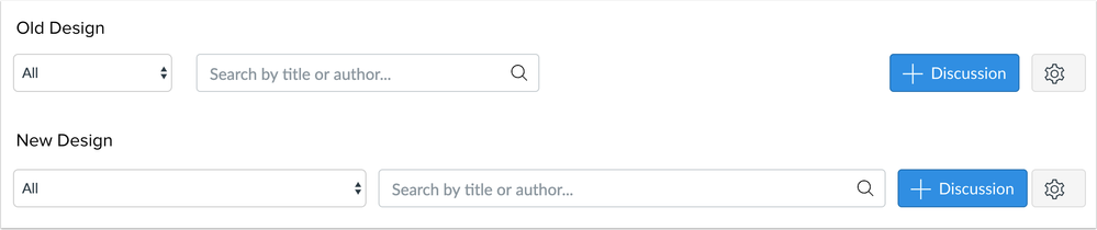 Discussions Search Bar Comparison