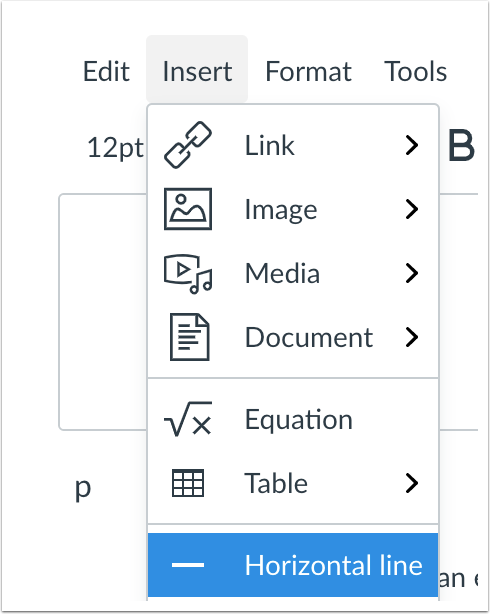 New Rich Content Editor Keyboard Insert Menu Updates