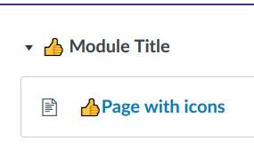 Like Icon in module title 