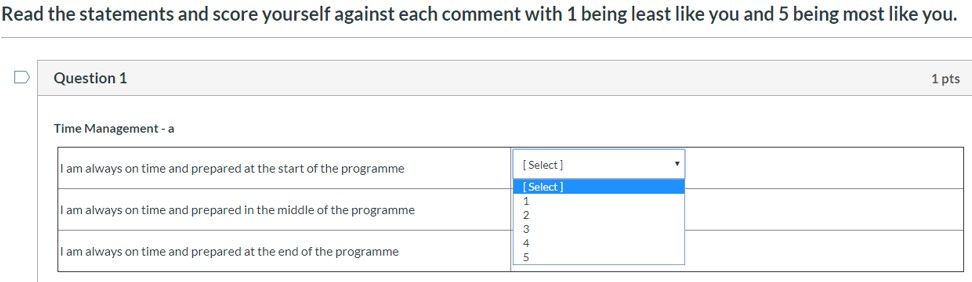 graded survey