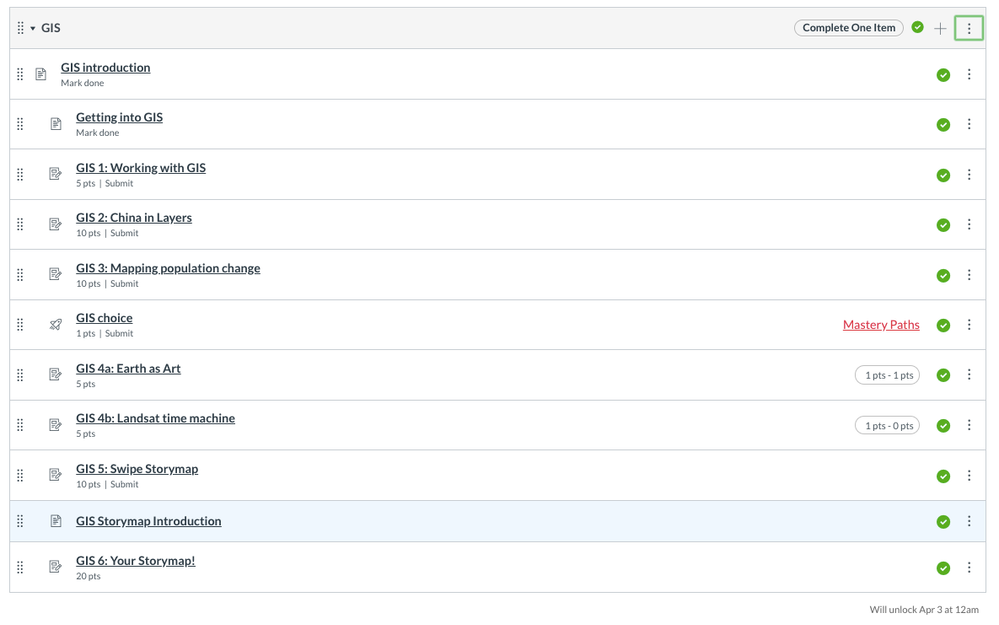 Module design with MasteryPath