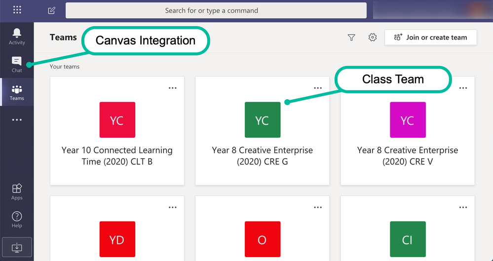 Canvas Teams Integration