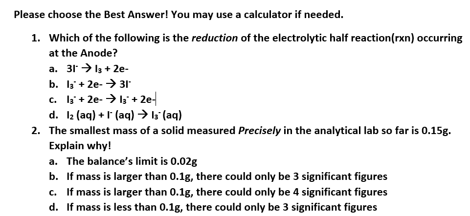 chem question example with arrows