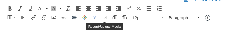 Image showing loaction of Record_Upload Media button
