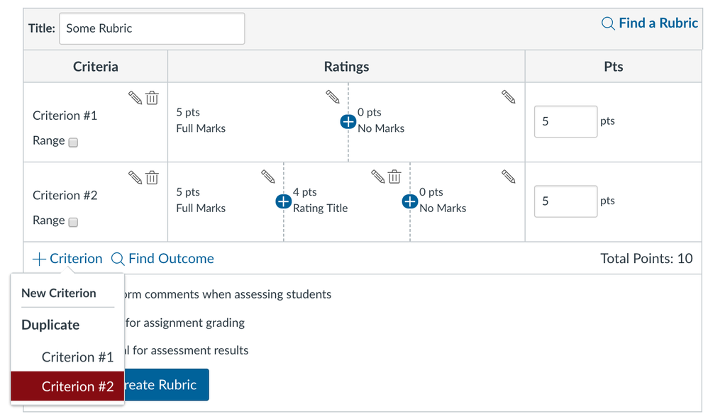 Duplication of single criterion is selectable from the popup menu. Well done!