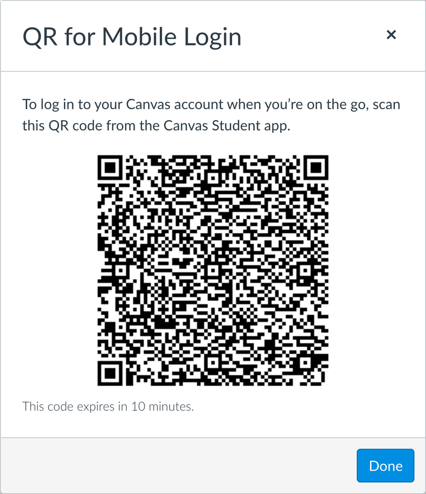 QR code example