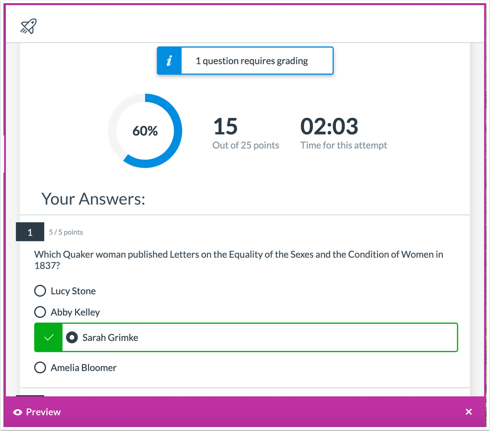 Restrict student view settings for students display in the preview for instructors